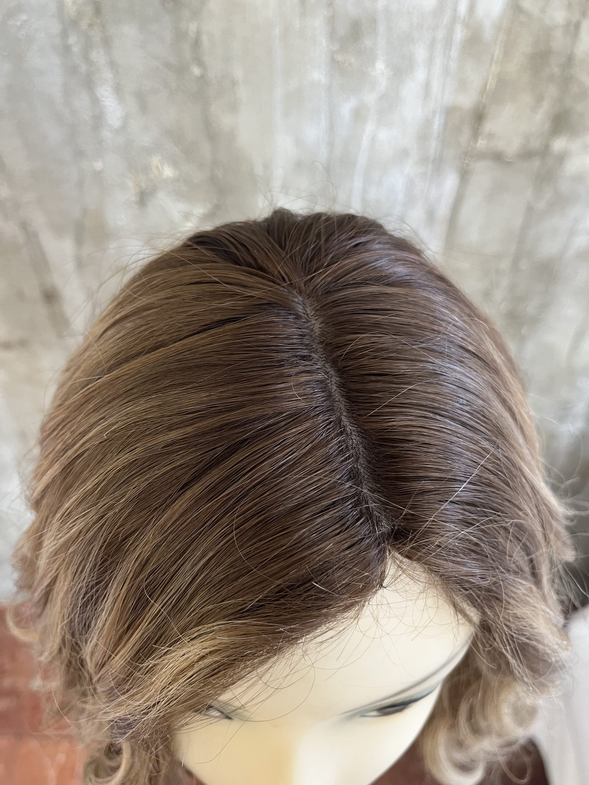 100% EUROPEAN VIRGIN HUMAN HAIR 14'' BLOND WITH DARK ROOTS - Image 5