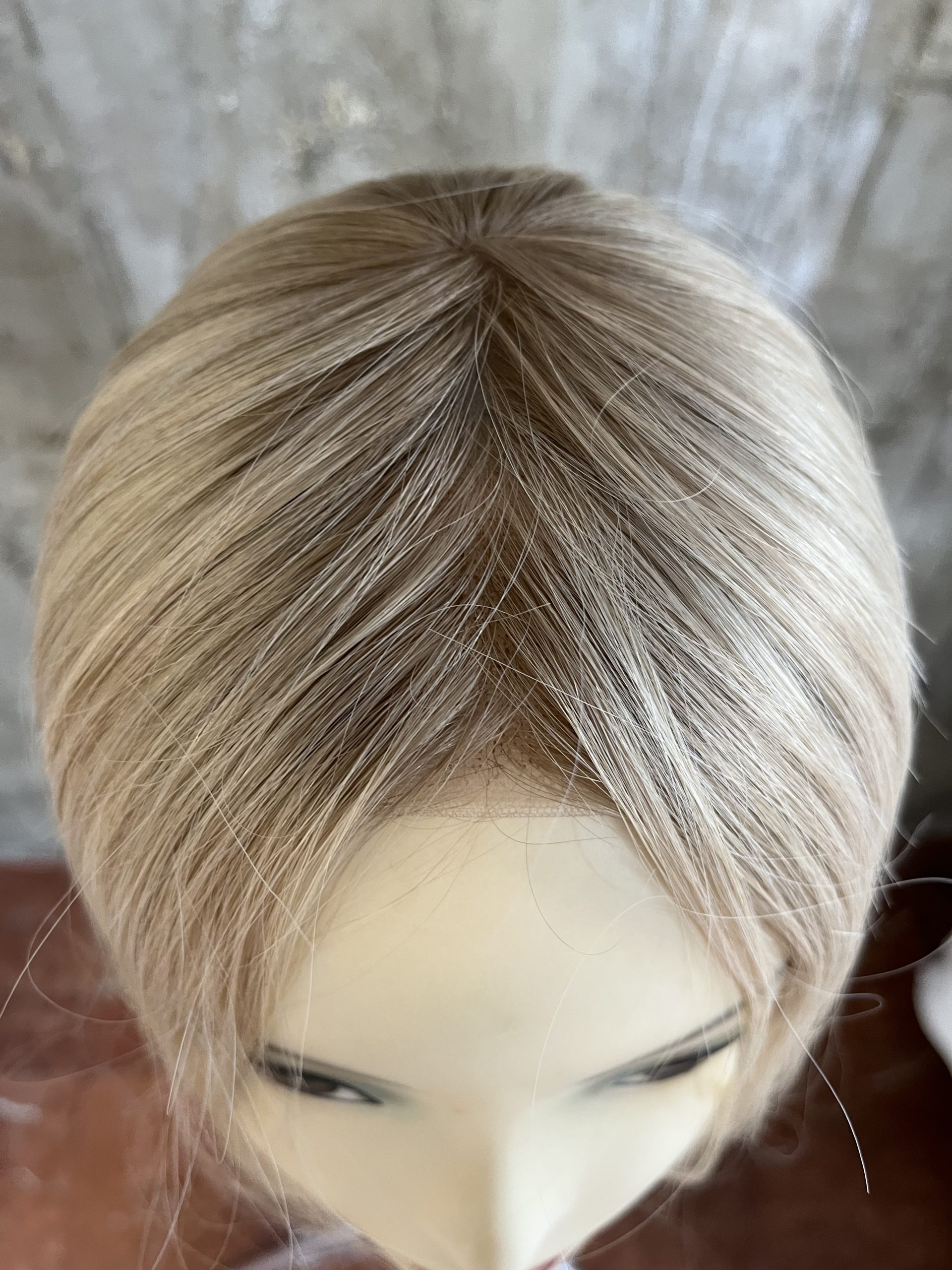 100% EUROPEAN PROCESSED HUMAN HAIR TOPPER 19" BLOND - Image 5