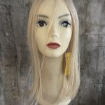 100% EUROPEAN PROCESSED HUMAN HAIR TOPPER 19" BLOND WITH SOFT ROOTS