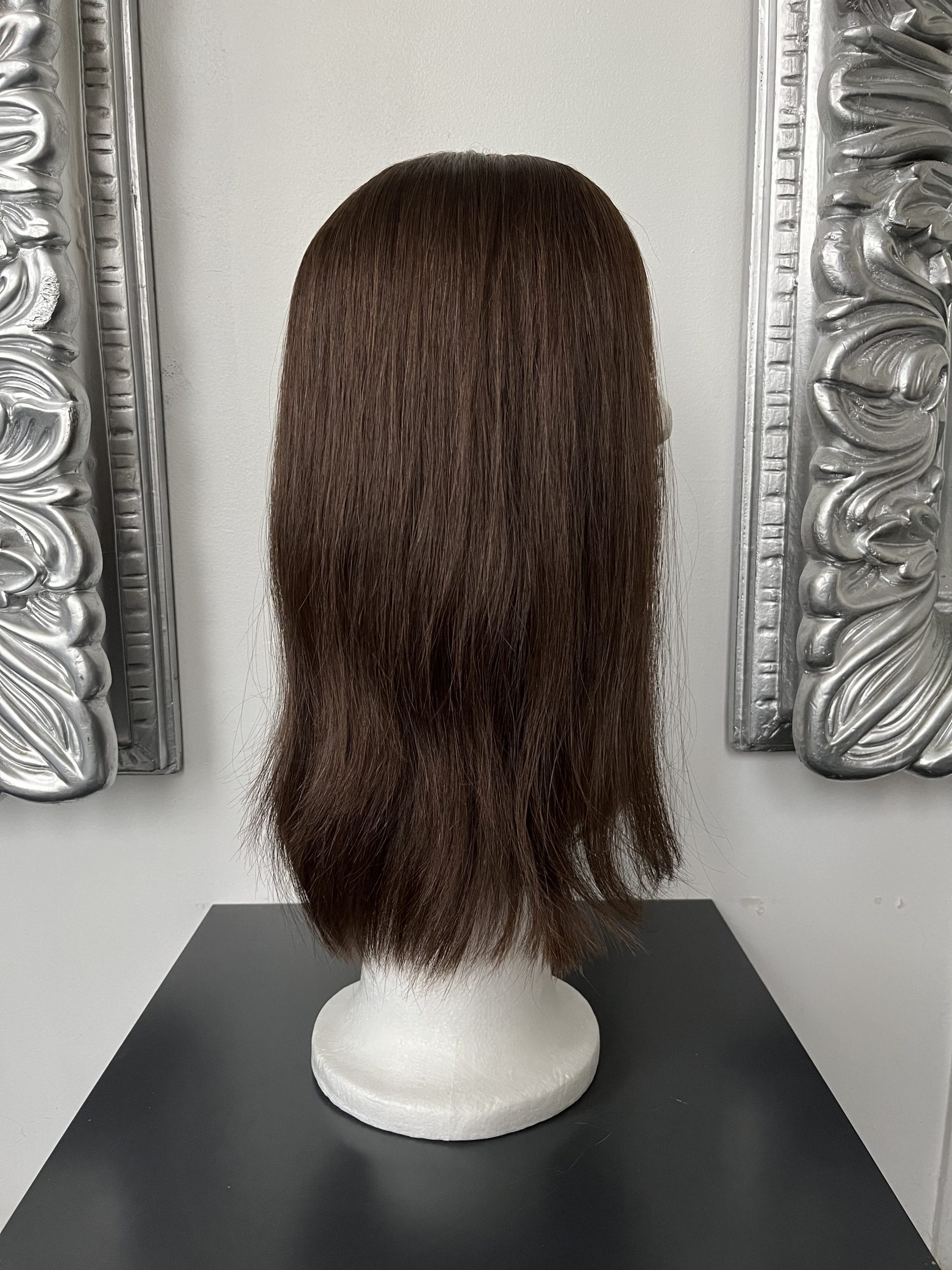100% NATURAL VIRGIN EUROPEAN HUMAN HAIR TOPPER 16" LIGHT BROWN - Image 4