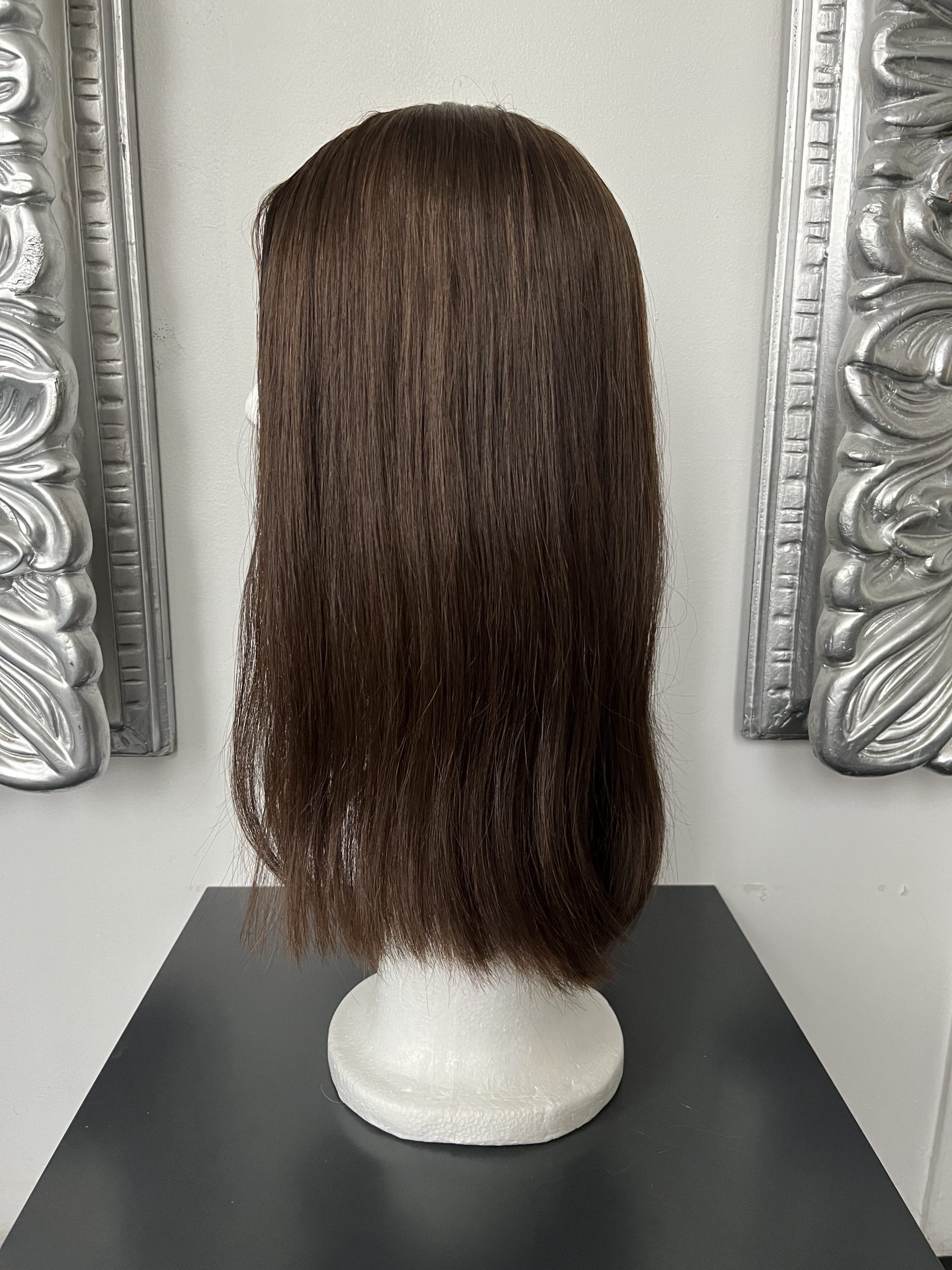 100% NATURAL VIRGIN EUROPEAN HUMAN HAIR TOPPER 16" LIGHT BROWN - Image 2