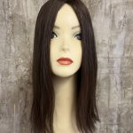 100% NATURAL VIRGIN EUROPEAN HUMAN HAIR TOPPER 16" LIGHT BROWN