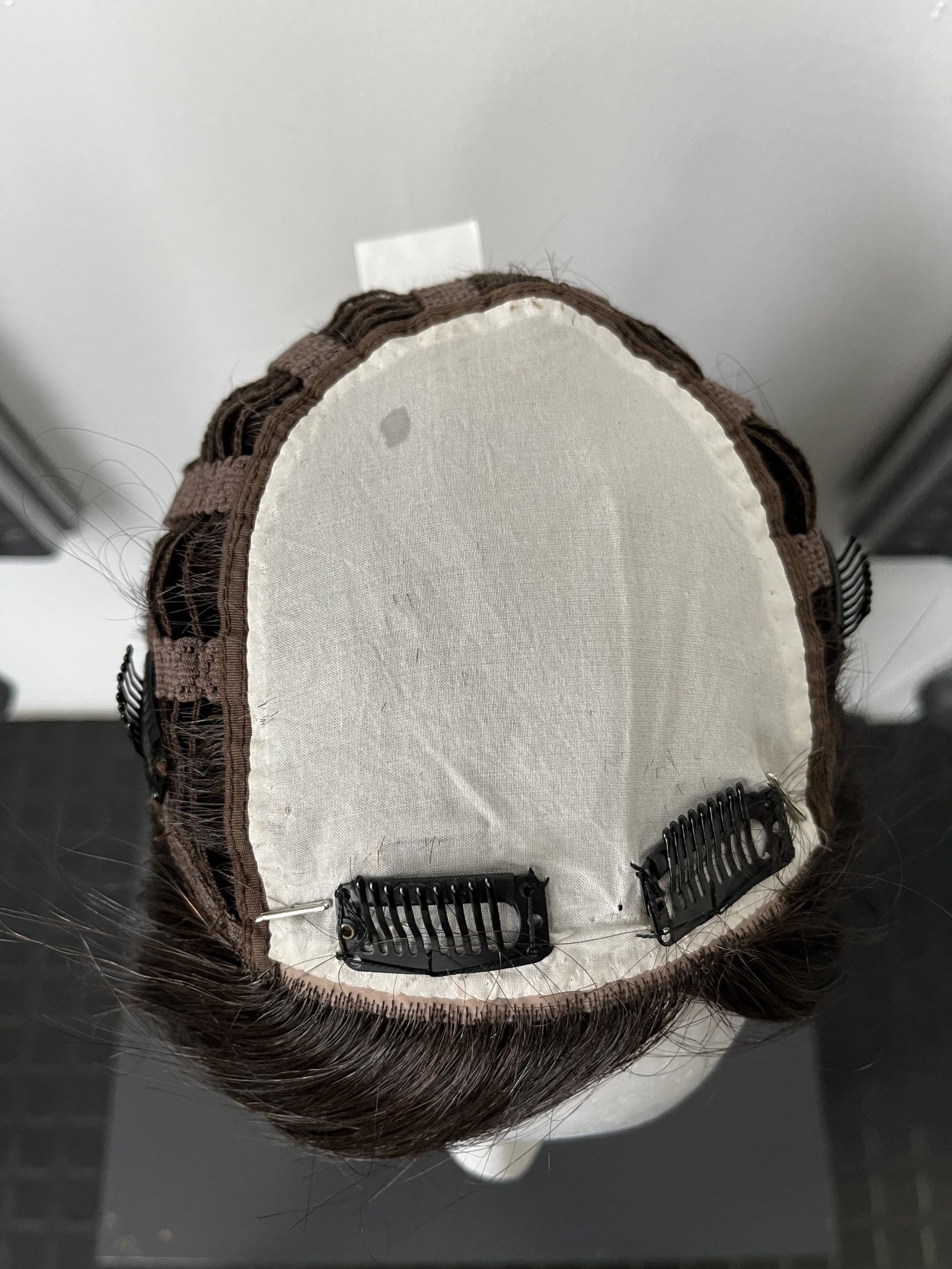 100% NATURAL VIRGIN EUROPEAN HUMAN HAIR TOPPER 19" BROWN - Image 6