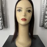 100% NATURAL VIRGIN EUROPEAN HUMAN HAIR MINI TOPPER 17" DARK BROWN