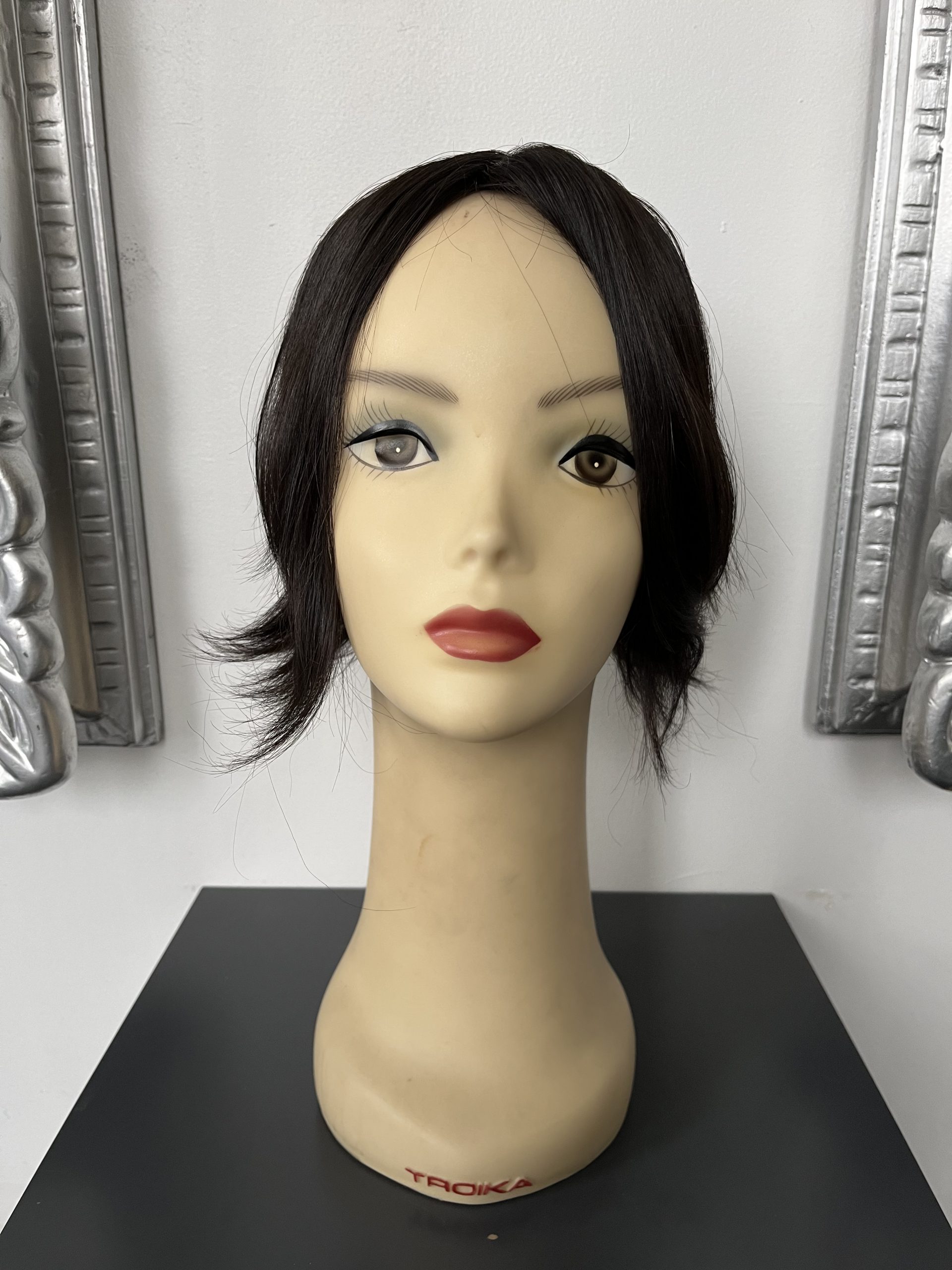 100% NATURAL VIRGIN EUROPEAN HUMAN HAIR TOPPER 10" BROWN