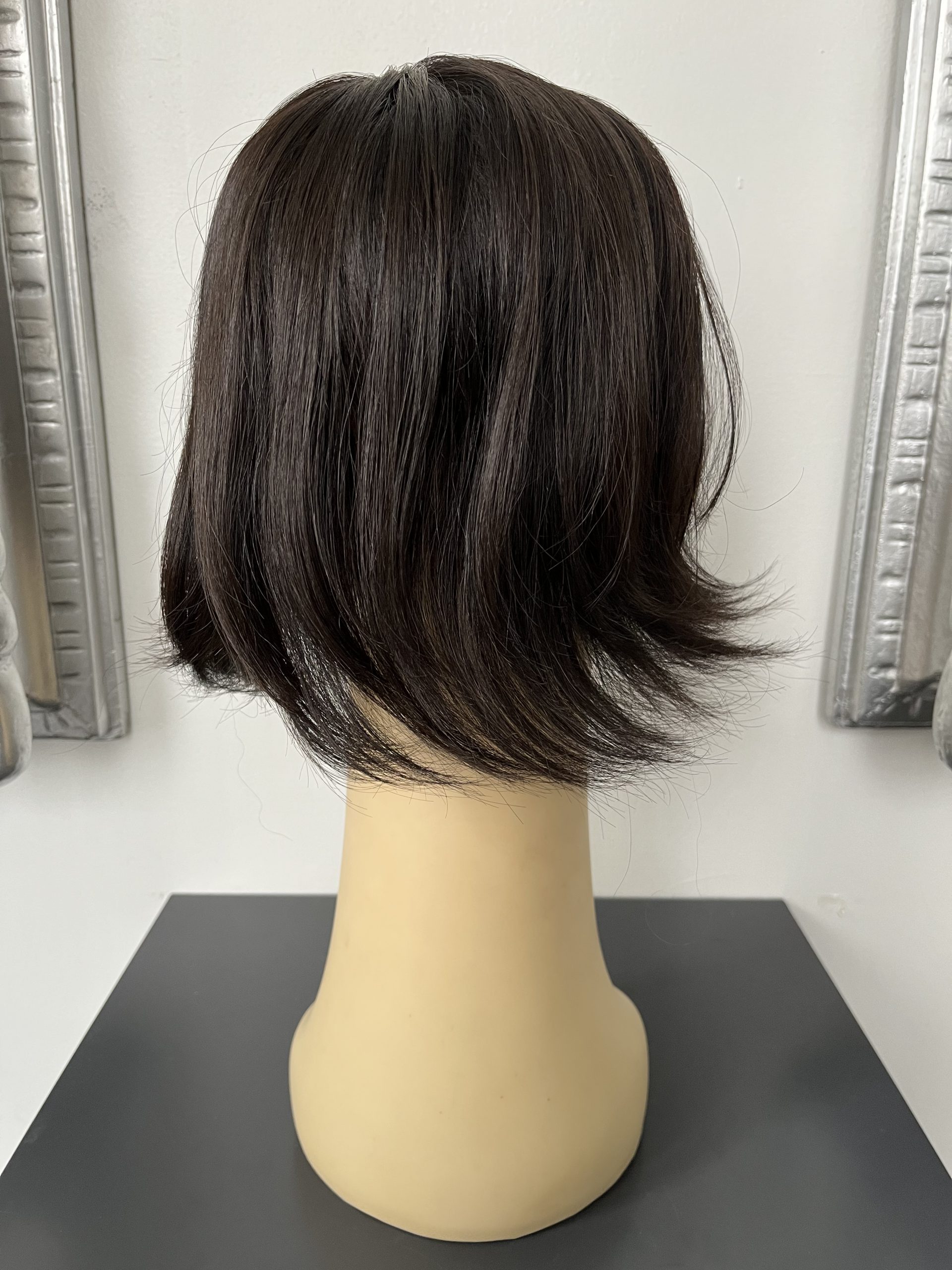 100% NATURAL VIRGIN EUROPEAN HUMAN HAIR TOPPER 10" BROWN - Image 3
